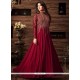 Embroidered Work Floor Length Anarkali Suit