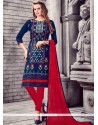 Navy Blue Churidar Suit