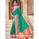 Sea Green Traditional Designer Saree