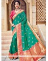 Sea Green Traditional Designer Saree