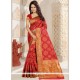 Kanchipuram Silk Red Designer Traditional Saree