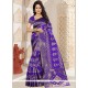 Kanchipuram Silk Blue Traditional Designer Saree