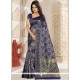 Blue Kanchipuram Silk Designer Traditional Saree