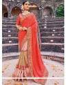 Embroidered Work Lycra Designer Half N Half Saree