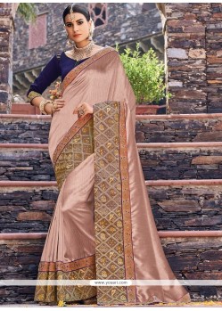 Art Silk Patch Border Work Designer Traditional Saree