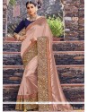 Art Silk Patch Border Work Designer Traditional Saree