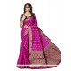 Magenta Banarasi Silk Designer Traditional Saree