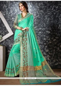 Cotton Silk Woven Work Traditional Saree