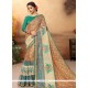 Cotton Silk Multi Colour Embroidered Work Traditional Saree