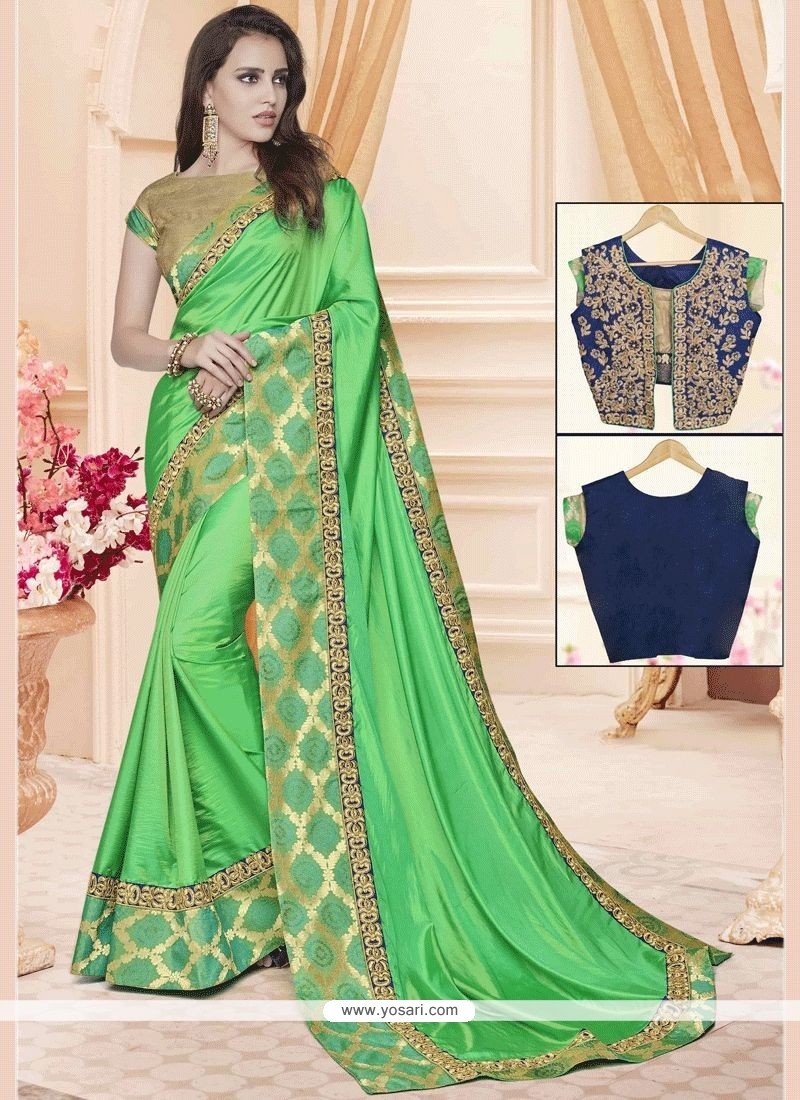 Green Traditional Designer Saree