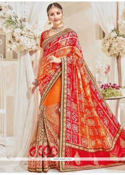 Multi Colour Art Silk Traditional Designer Saree