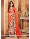 Faux Georgette Printed Saree