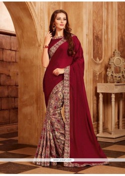 Faux Georgette Printed Saree