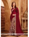 Faux Georgette Printed Saree