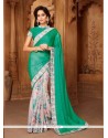 Print Work Faux Georgette Printed Saree