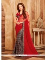 Faux Georgette Print Work Printed Saree