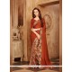 Brown Printed Saree