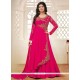 Ayesha Takia Hot Pink Embroidered Work Floor Length Anarkali Suit