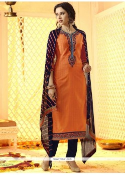 Embroidered Work Churidar Designer Suit