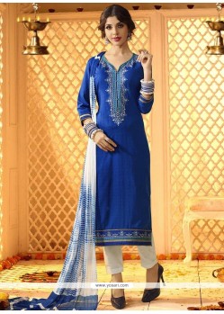 Embroidered Work Churidar Designer Suit