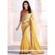 Prachi Desai Yellow Shaded Saree