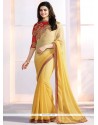 Prachi Desai Yellow Shaded Saree