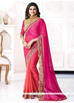 Prachi Desai Faux Georgette Classic Designer Saree