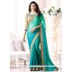 Prachi Desai Blue Classic Saree