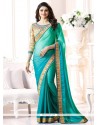 Prachi Desai Blue Classic Saree