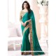 Prachi Desai Green Classic Designer Saree