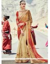 Faux Georgette Patch Border Work Shaded Saree