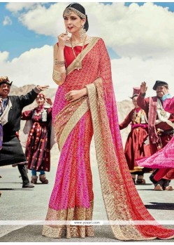 Multi Colour Shaded Saree