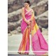 Faux Georgette Print Work Shaded Saree