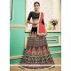 Art Silk Black Lace Work Lehenga Choli