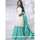 Print Work Faux Georgette Long Choli Lehenga