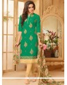 Green Churidar Suit