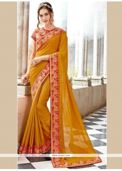 Faux Chiffon Saree