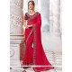 Patch Border Work Jacquard Designer Saree