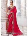 Patch Border Work Jacquard Designer Saree