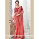 Patch Border Work Faux Georgette Classic Designer Saree