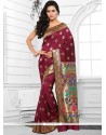 Magenta Traditional Saree