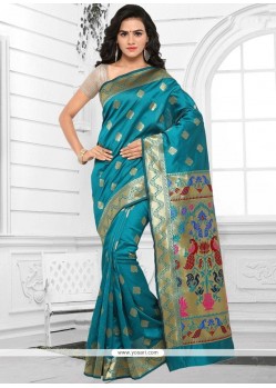 Blue Designer Traditional Saree