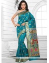 Blue Designer Traditional Saree