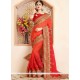 Embroidered Work Crepe Silk Designer Traditional Saree