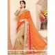 Patch Border Work Net Designer Half N Half Saree