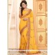 Crepe Silk Yellow Designer Traditional Saree