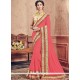 Faux Georgette Patch Border Work Classic Saree