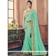 Faux Chiffon Patch Border Work Classic Saree