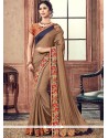 Brown Designer Traditional Saree