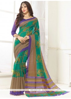 Sea Green Casual Saree